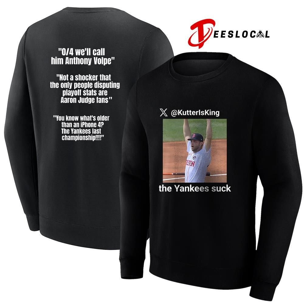 Wilyer Abreu KutterIsKing the Yankees suck meme shirt