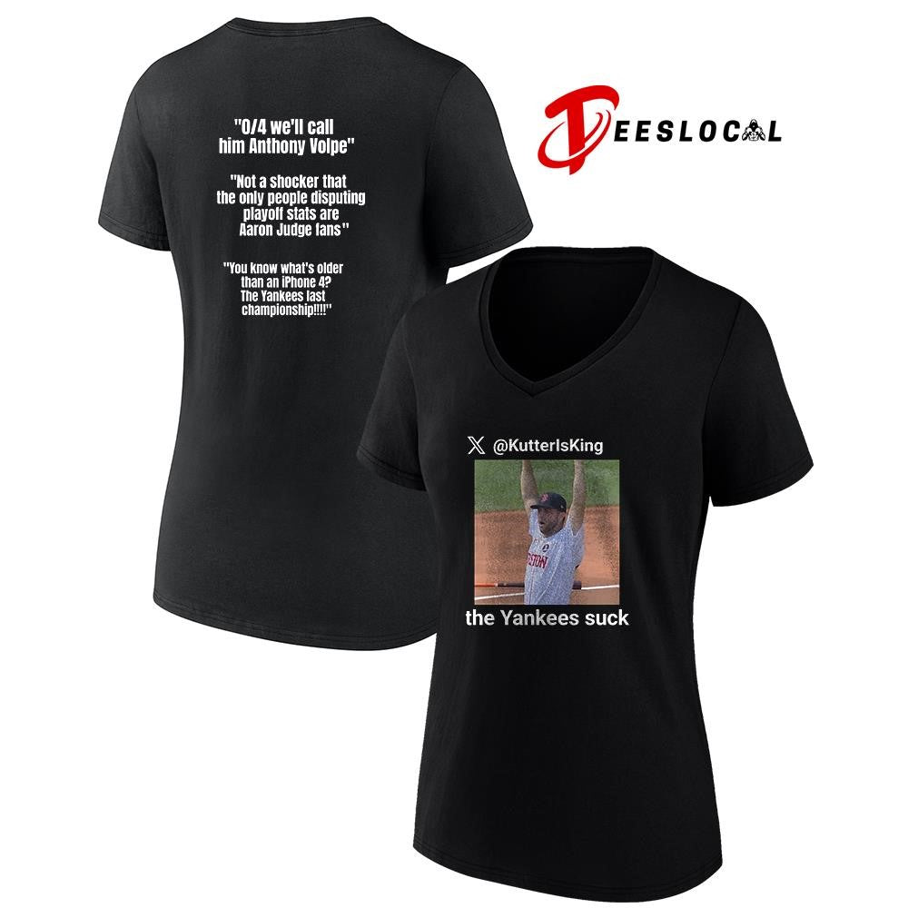 Wilyer Abreu KutterIsKing the Yankees suck meme shirt