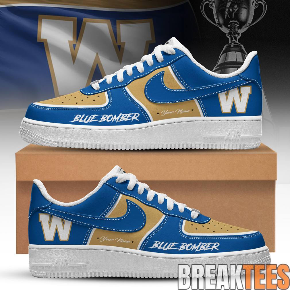 Winnipeg Blue Bombers Custom Air Force 1 Shoes