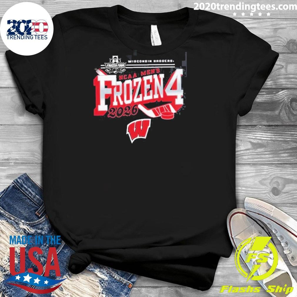 Wisconsin Badgers Men’s Hockey 2026 NCAA Frozen Four Vegas Shirt