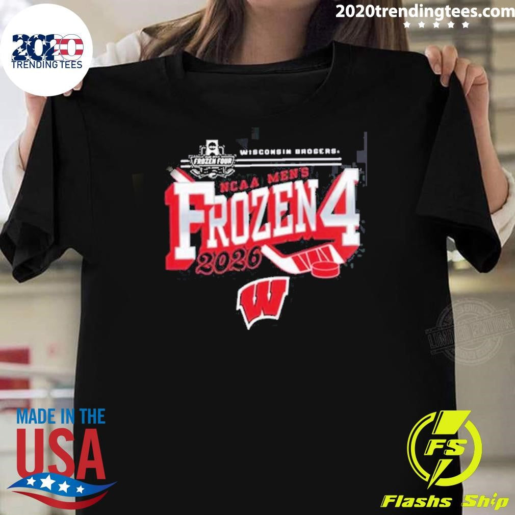 Wisconsin Badgers Men’s Hockey 2026 NCAA Frozen Four Vegas Shirt