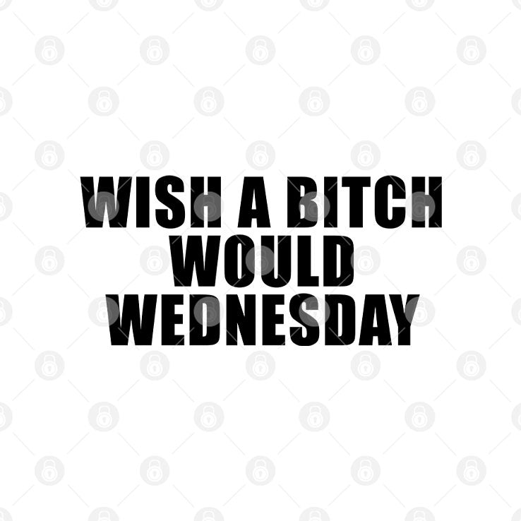 Wish A Bitch Would Wednesday T Shirt