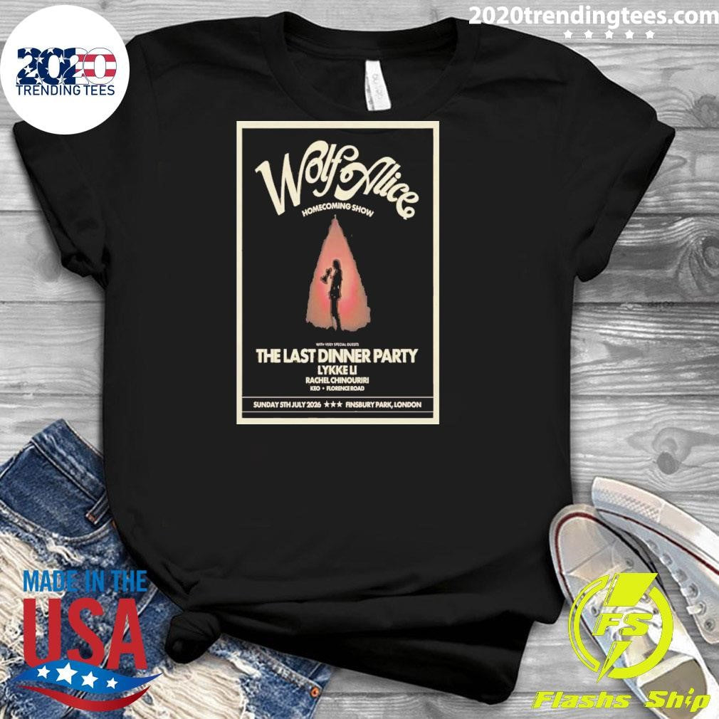 Wolf Alice London, Uk July 5 2026 Poster Shirt