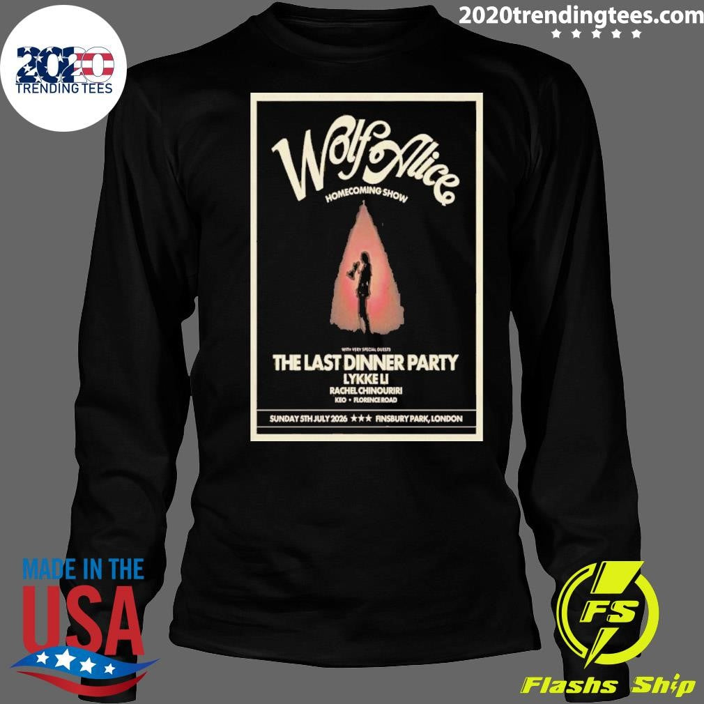 Wolf Alice London, Uk July 5 2026 Poster Shirt