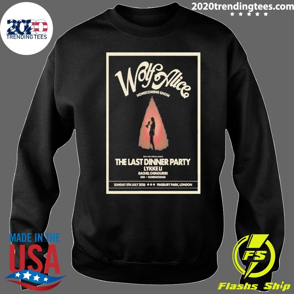 Wolf Alice London, Uk July 5 2026 Poster Shirt