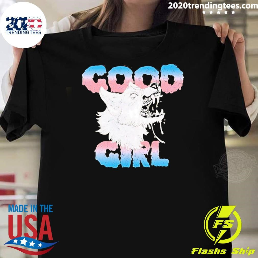 Wolf Good Girl Lgbt Pride Transparent Shirt