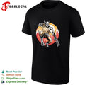 Wolverine X-Men claws retro moon forest graphic shirt