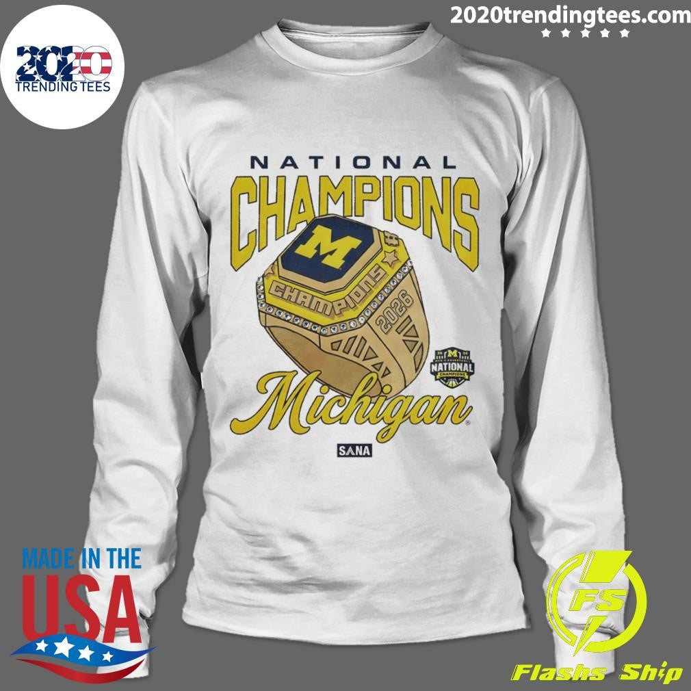 Wolverines Basketball Rings National Champions Ncaa 2026 Shirt