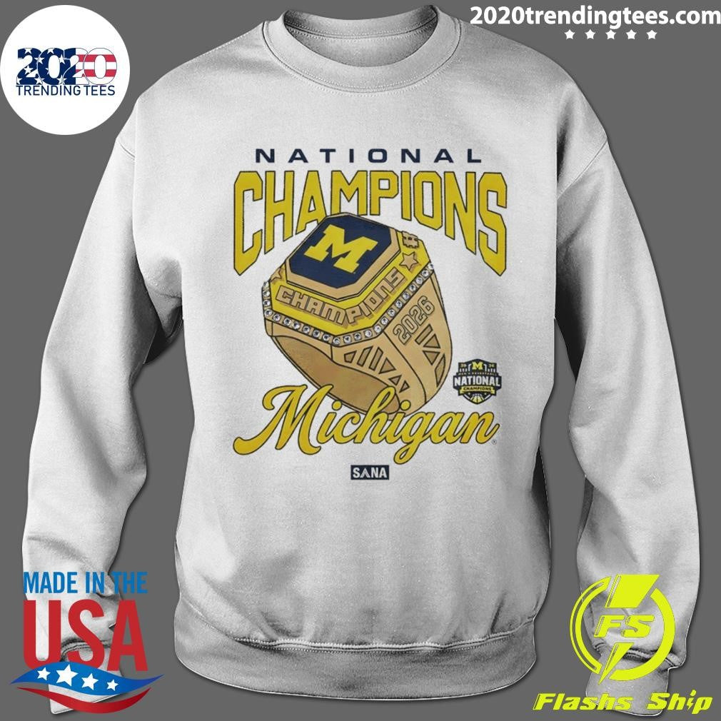 Wolverines Basketball Rings National Champions Ncaa 2026 Shirt