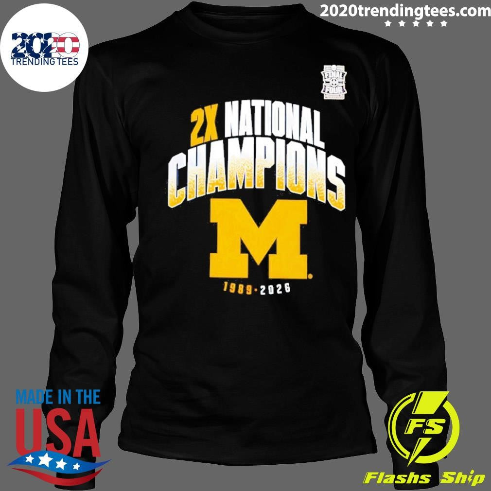 Wolverines Two-time Ncaa Men’s Basketball National Champions Post Move 1989 2026 Shirt