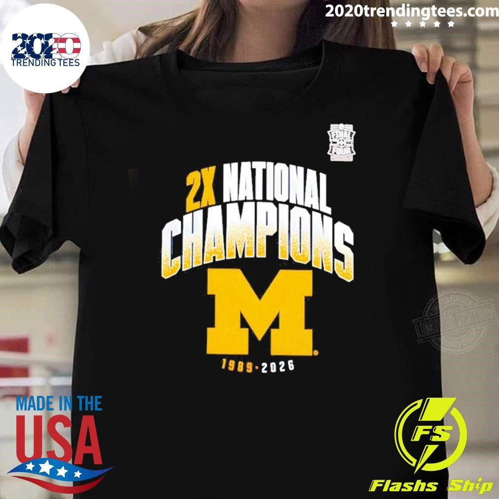 Wolverines Two-time Ncaa Men’s Basketball National Champions Post Move 1989 2026 Shirt