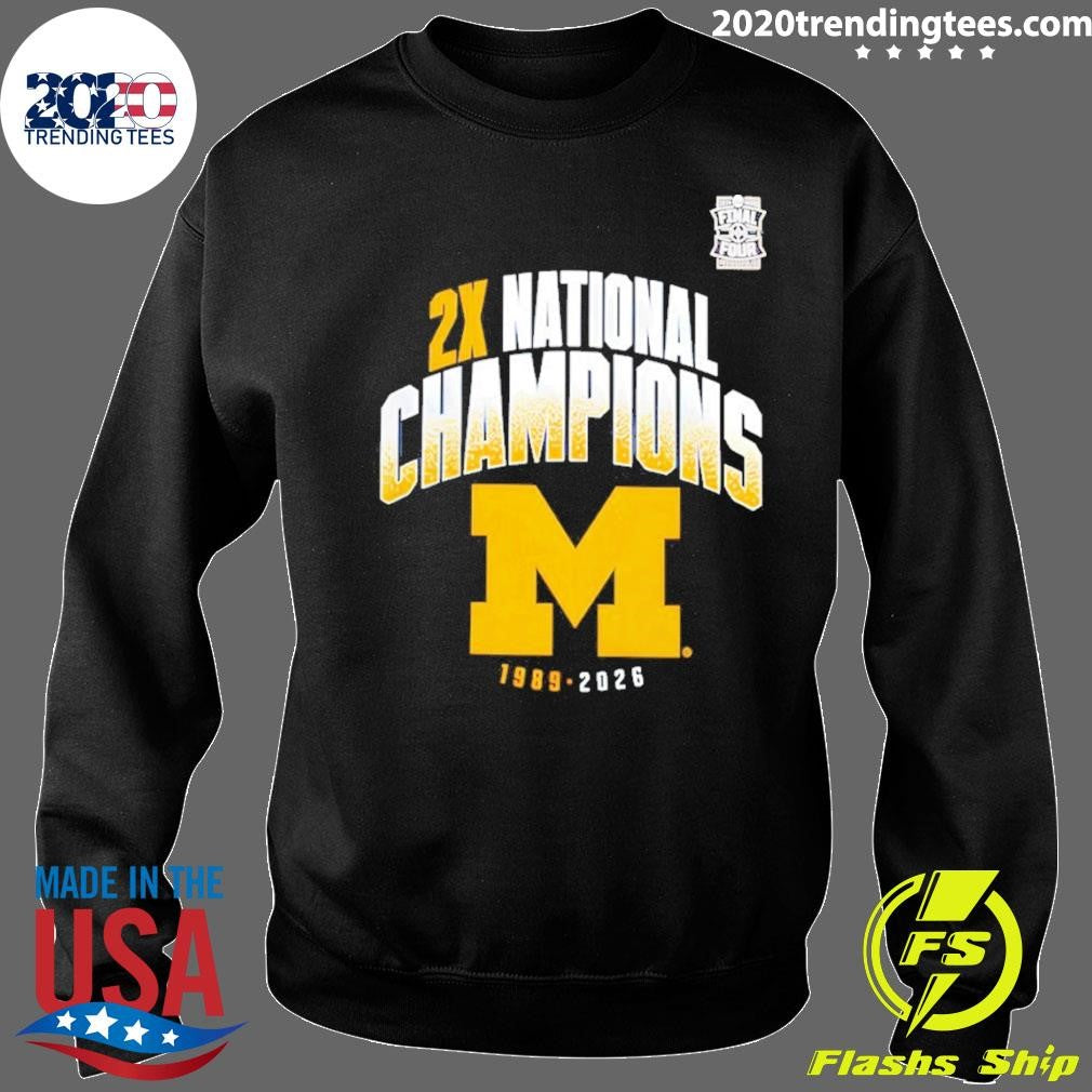 Wolverines Two-time Ncaa Men’s Basketball National Champions Post Move 1989 2026 Shirt
