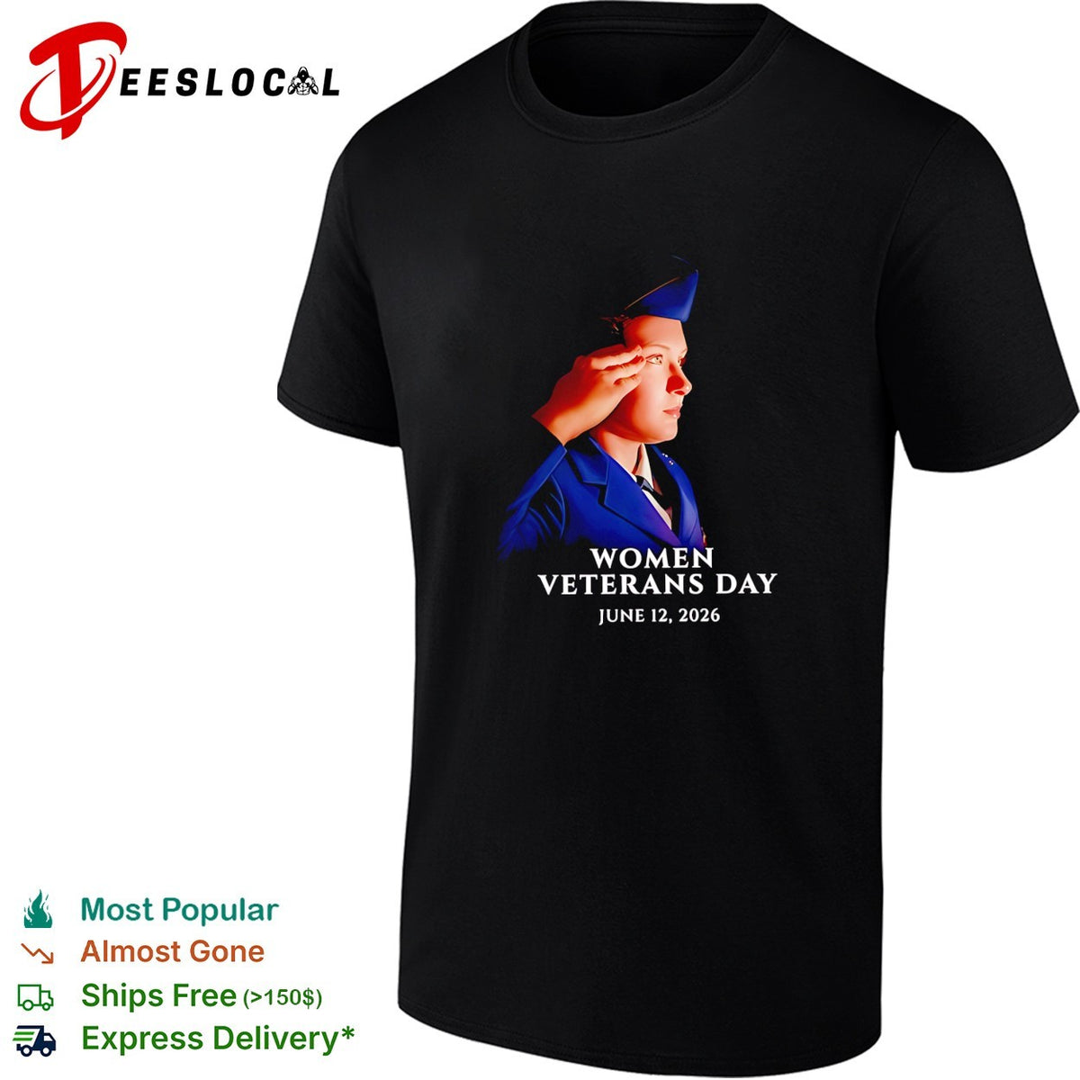 Women Veterans Day 2026 honoring the women who have made the ultimate sacrifice shirt