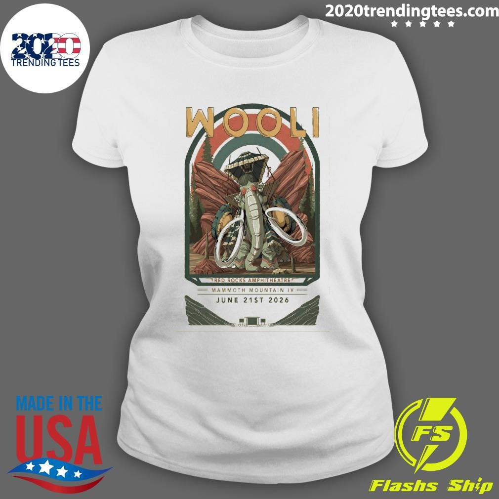 Wooli At Red Rocks Amphitheatre Μαmmοth Mountain IV June 21st 2026 Shirt