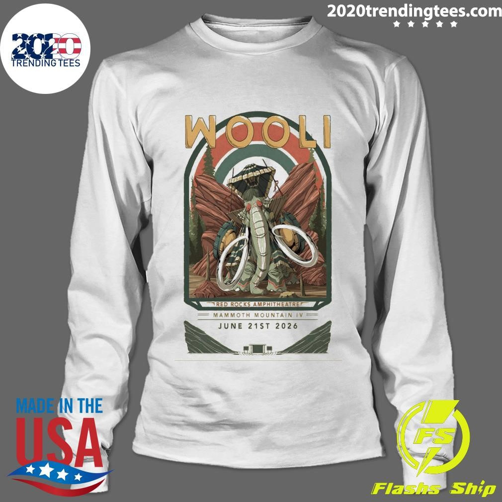 Wooli At Red Rocks Amphitheatre Μαmmοth Mountain IV June 21st 2026 Shirt