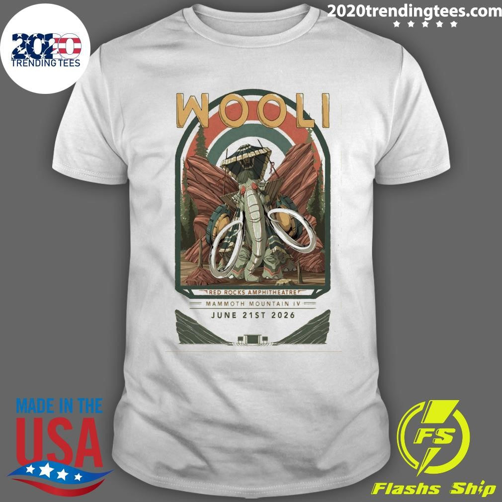 Wooli At Red Rocks Amphitheatre Μαmmοth Mountain IV June 21st 2026 Shirt