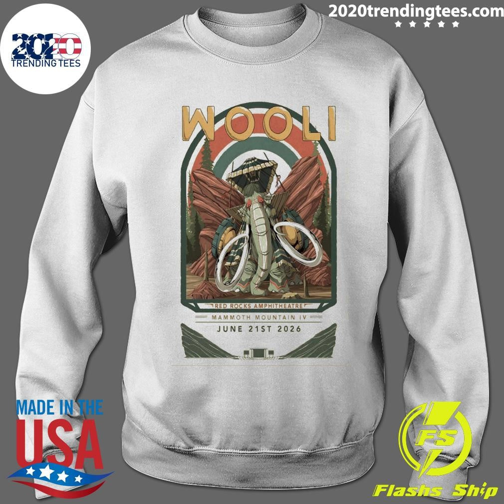 Wooli At Red Rocks Amphitheatre Μαmmοth Mountain IV June 21st 2026 Shirt