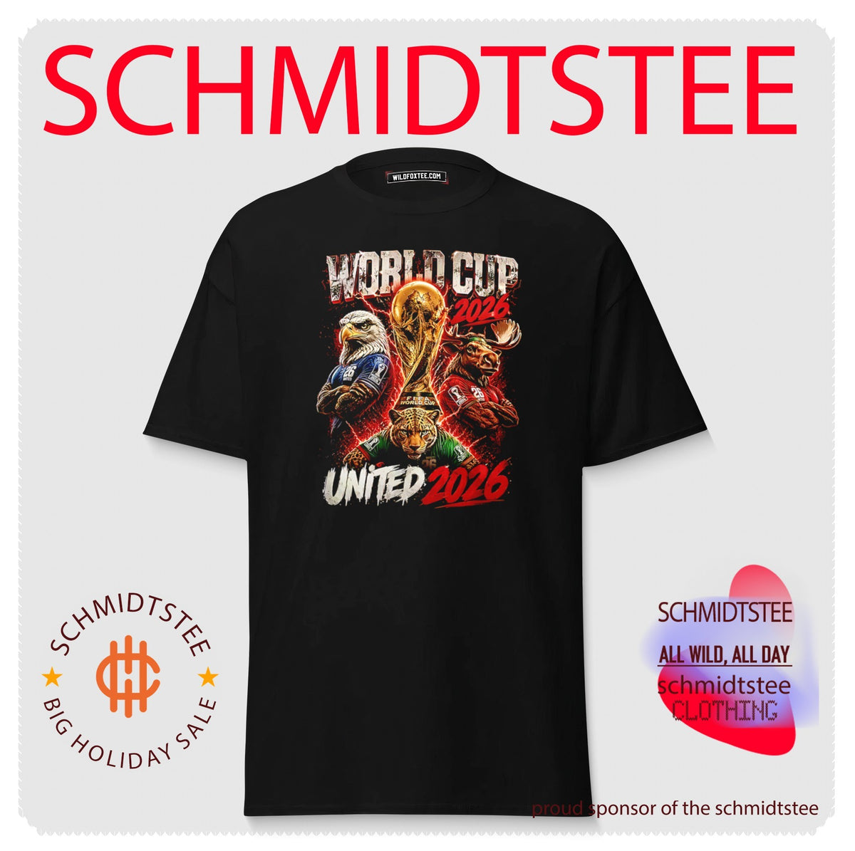 World Cup 2026 American eagle Canadian moose Mexican jaguar United 2026 shirt