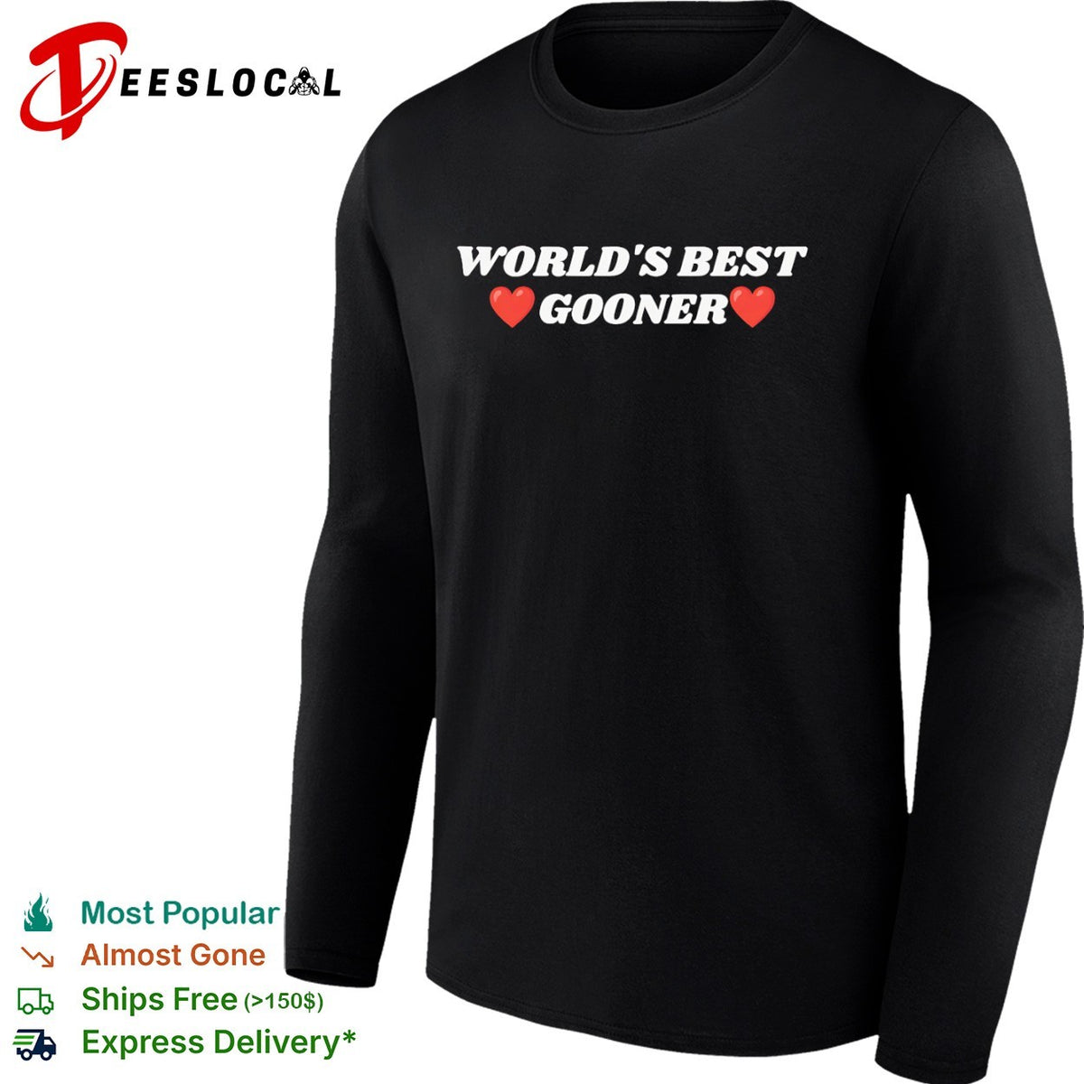 World s best gooner Arsenal Football Club shirt