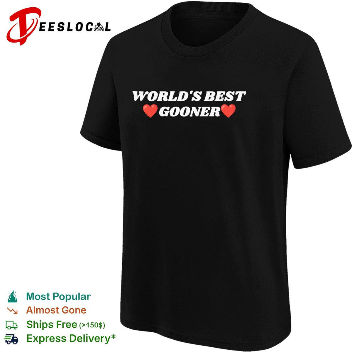 World s best gooner Arsenal Football Club shirt