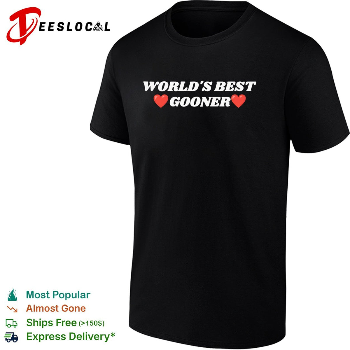 World s best gooner Arsenal Football Club shirt