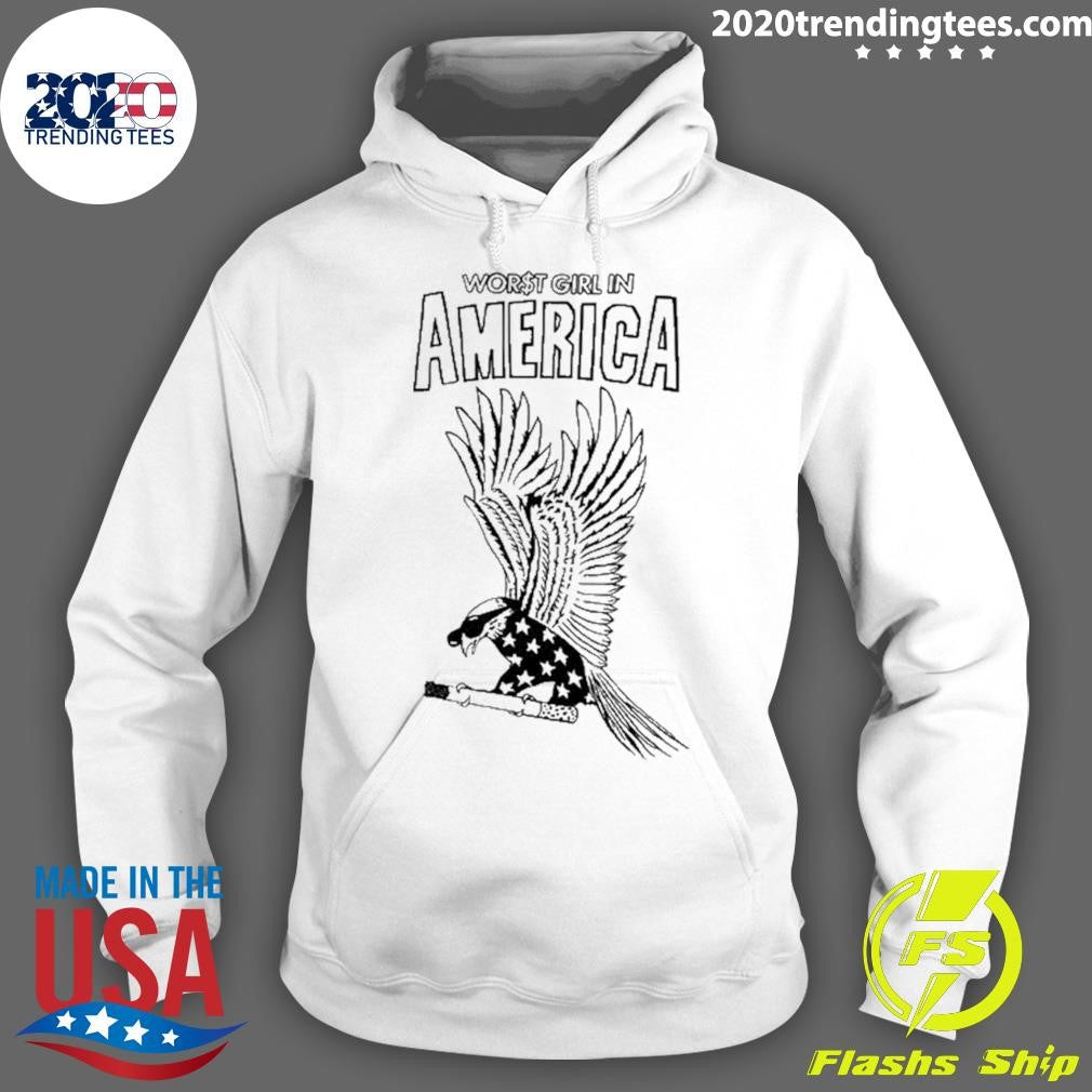 Worst Girl In America Slayyyter WGIA$ Eagle Tee Shirt