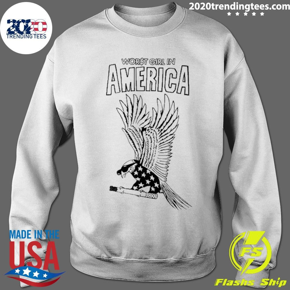 Worst Girl In America Slayyyter WGIA$ Eagle Tee Shirt