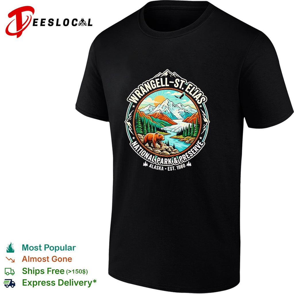 Wrangell St Elias National Park and Preserve Alaska Est 1980 Bear Mountain shirt
