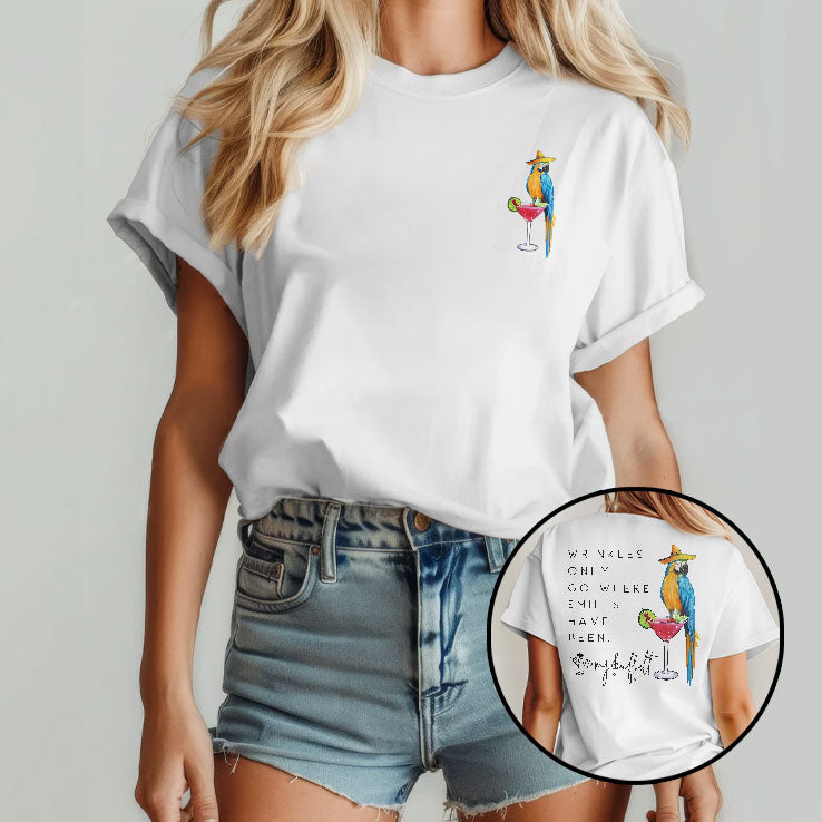 Wrinkles Only Go Where Smiles Have Been Jimmy Buffett Shirt