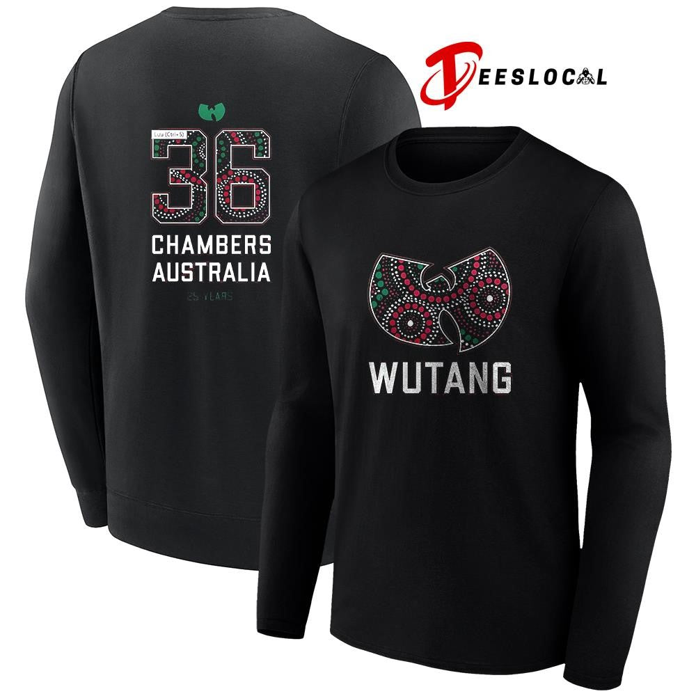 Wu Tang Chambers Australia 25 years logo shirt