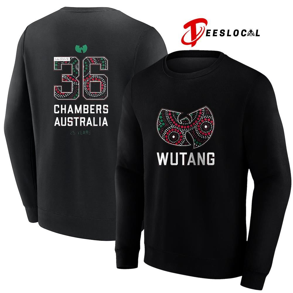 Wu Tang Chambers Australia 25 years logo shirt