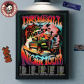 Wyatt Flores Drive All Night Tour 2026 North America Schedule Dates Home Decor Poster Canvas
