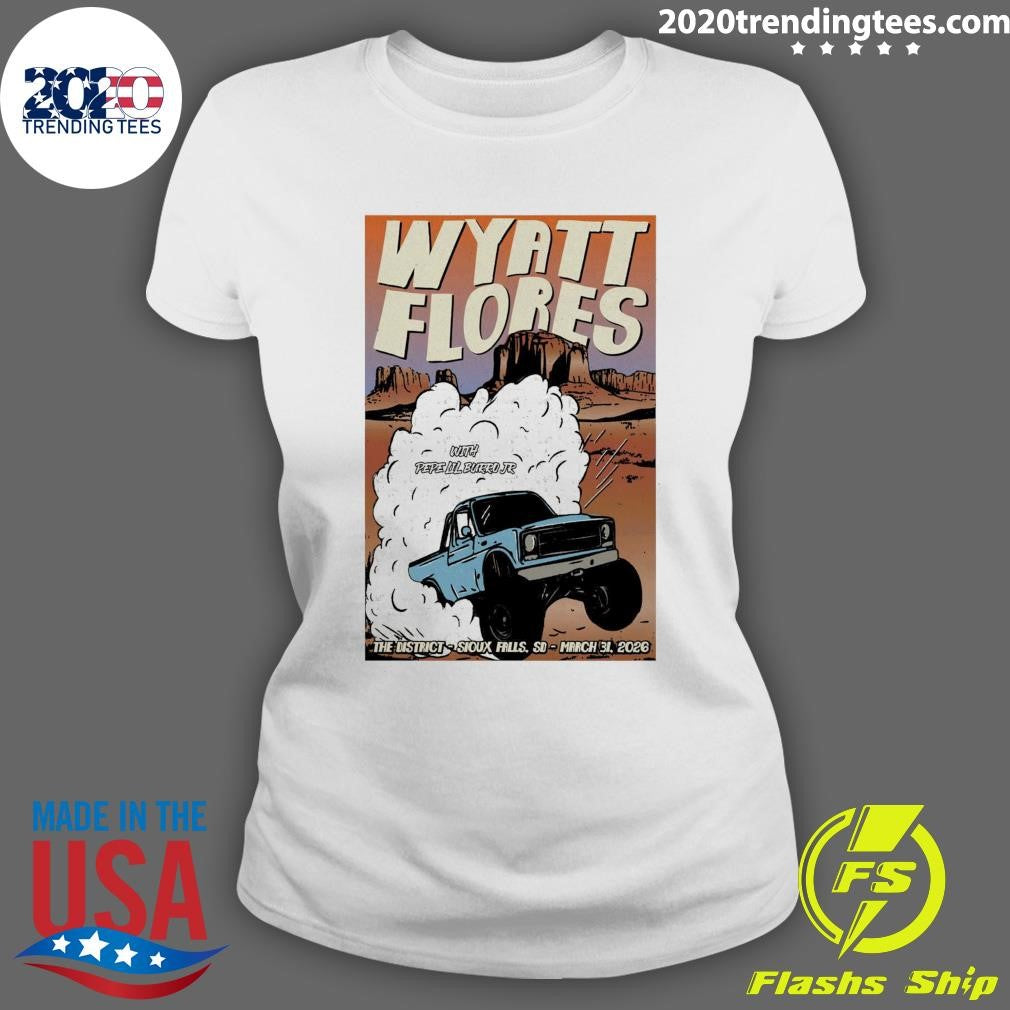 Wyatt Flores March 31 2026 In Sioux Falls, SD Tour Shirt