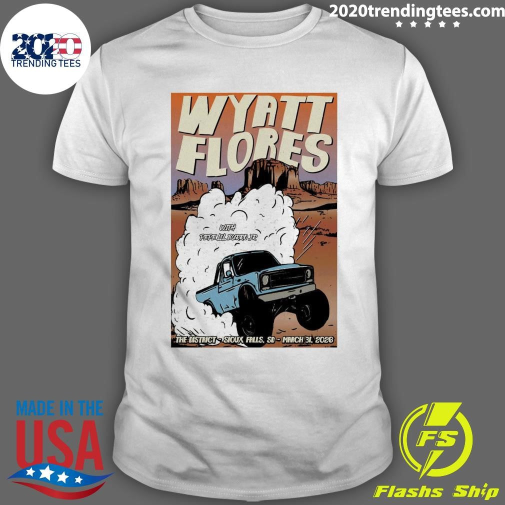 Wyatt Flores March 31 2026 In Sioux Falls, SD Tour Shirt