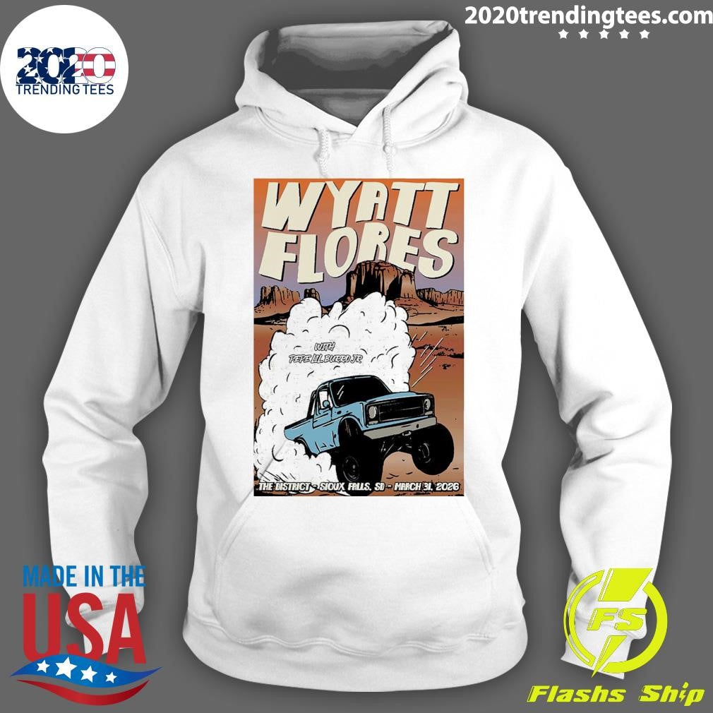 Wyatt Flores Poster March 31 2026 The District Sioux Falls, SD Shirt