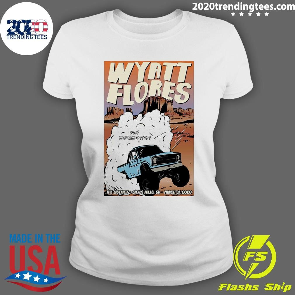 Wyatt Flores Poster March 31 2026 The District Sioux Falls, SD Shirt