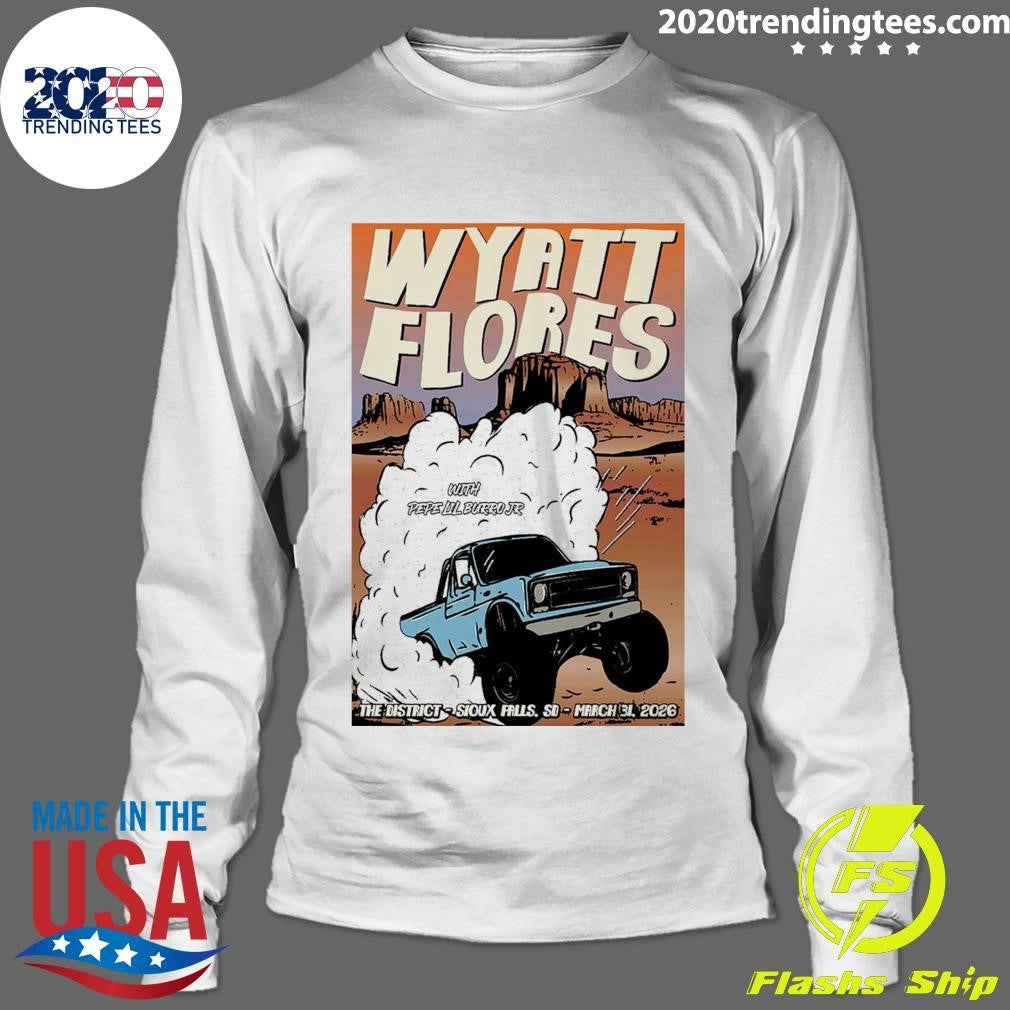 Wyatt Flores Poster March 31 2026 The District Sioux Falls, SD Shirt