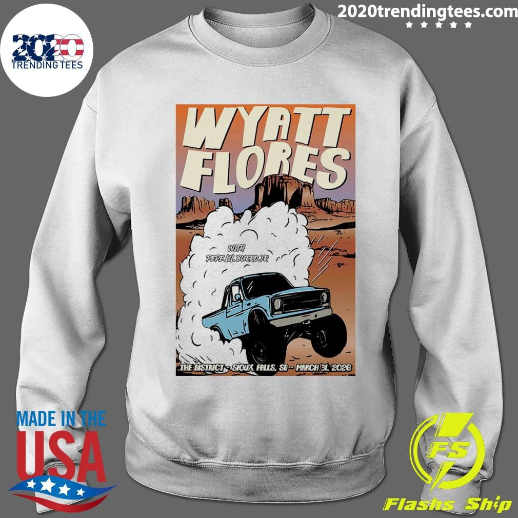 Wyatt Flores Poster March 31 2026 The District Sioux Falls, SD Shirt