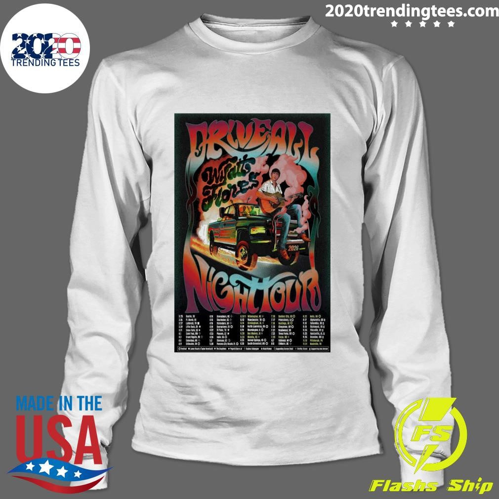 Wyatt Flores The Drive All Night Tour 2026 Shirt