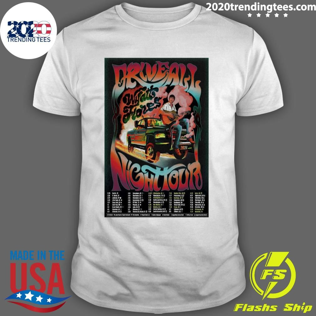 Wyatt Flores The Drive All Night Tour 2026 Shirt