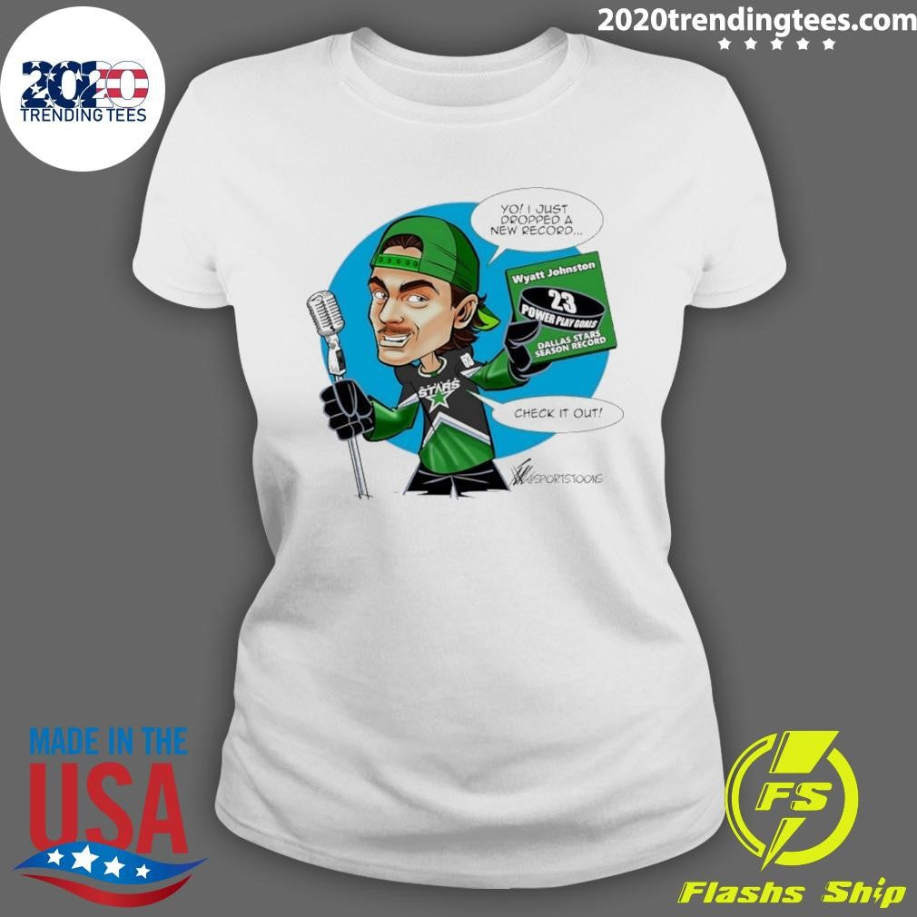 Wyatt Johnston Dallas Stars 23 Power-play Goals Shirt
