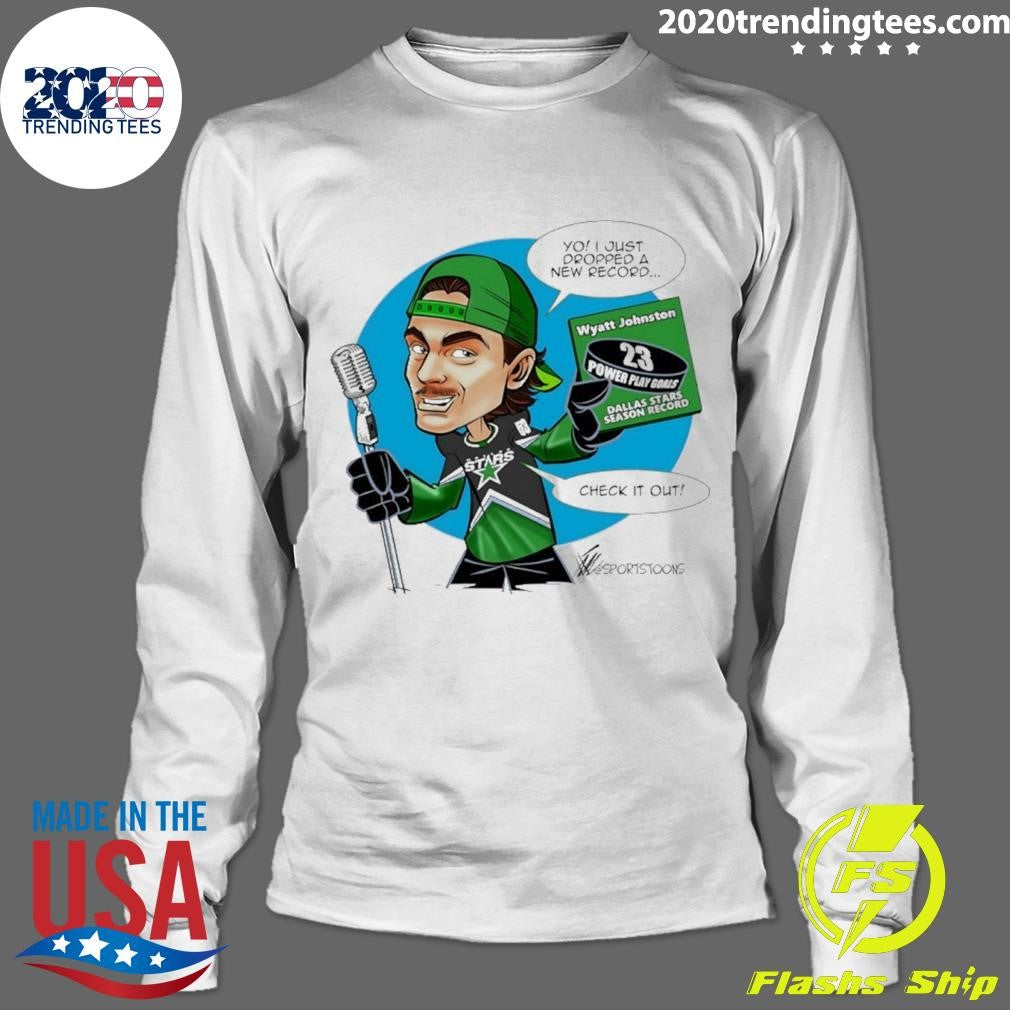 Wyatt Johnston Dallas Stars 23 Power-play Goals Shirt