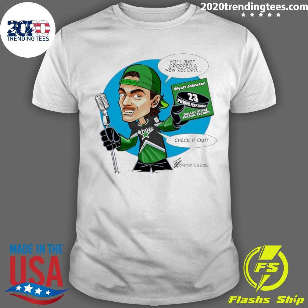 Wyatt Johnston Dallas Stars 23 Power-play Goals Shirt