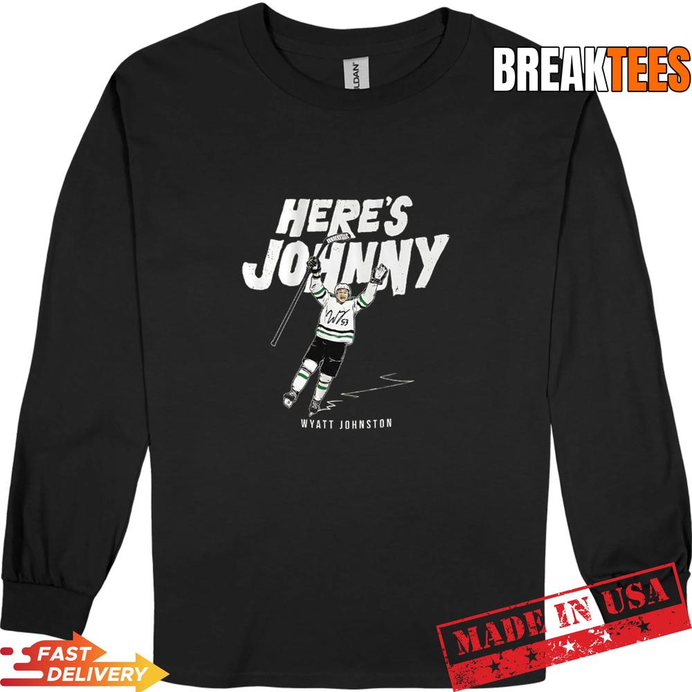 Wyatt Johnston Here’s Johnny Hockey signature T-Shirt