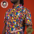X-Men RSVLTS Class of ’97 Characters All Over Print Button Short Sleeve Hawaiian Shirt
