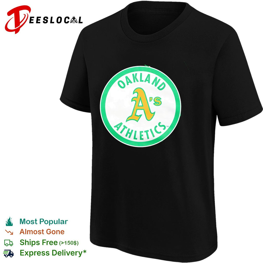 Oakland Athletics classic elephant circle A vintage logo shirt