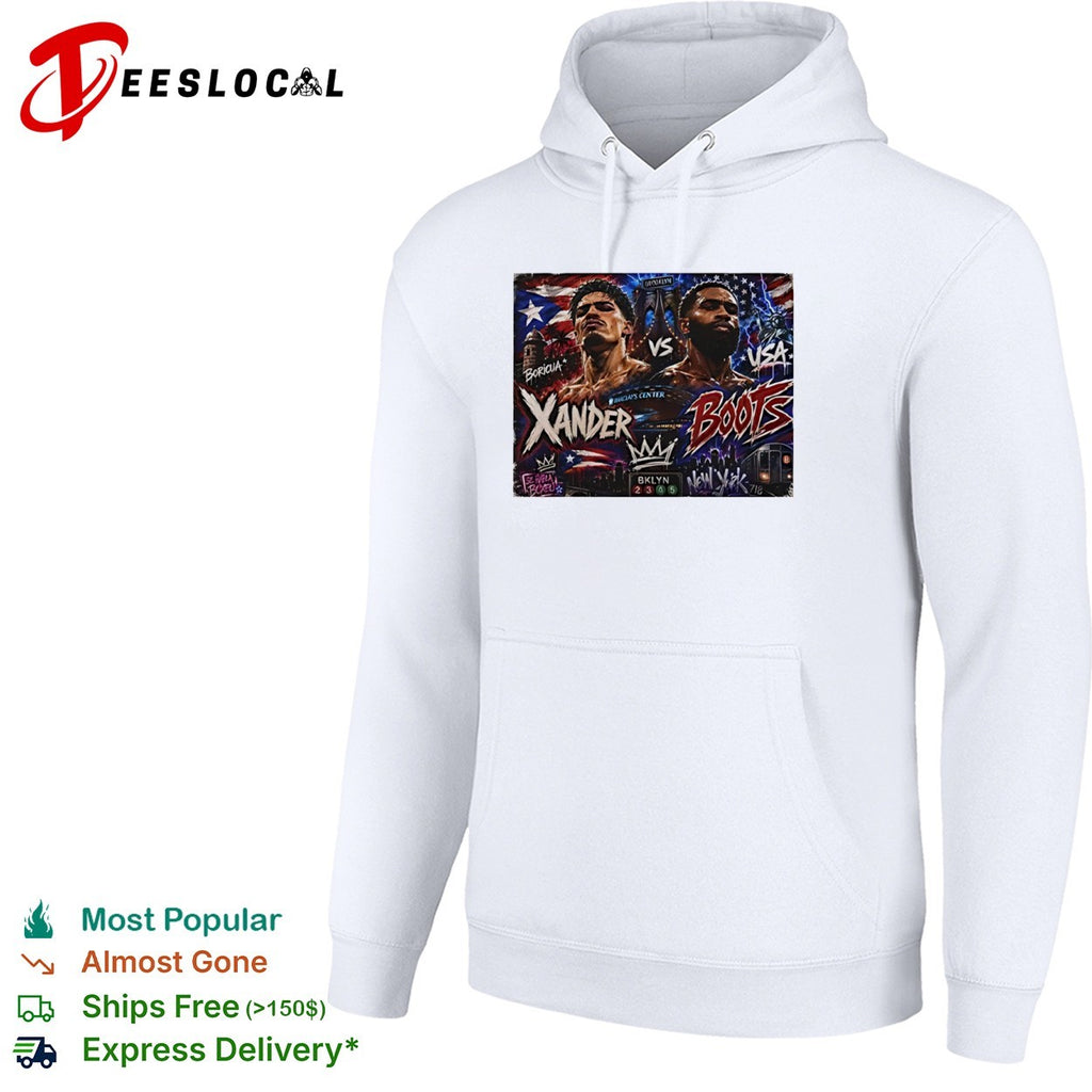 Xander Zayas vs Jalon Boots Ennis Barclays Center Brooklyn New York boxing shirt