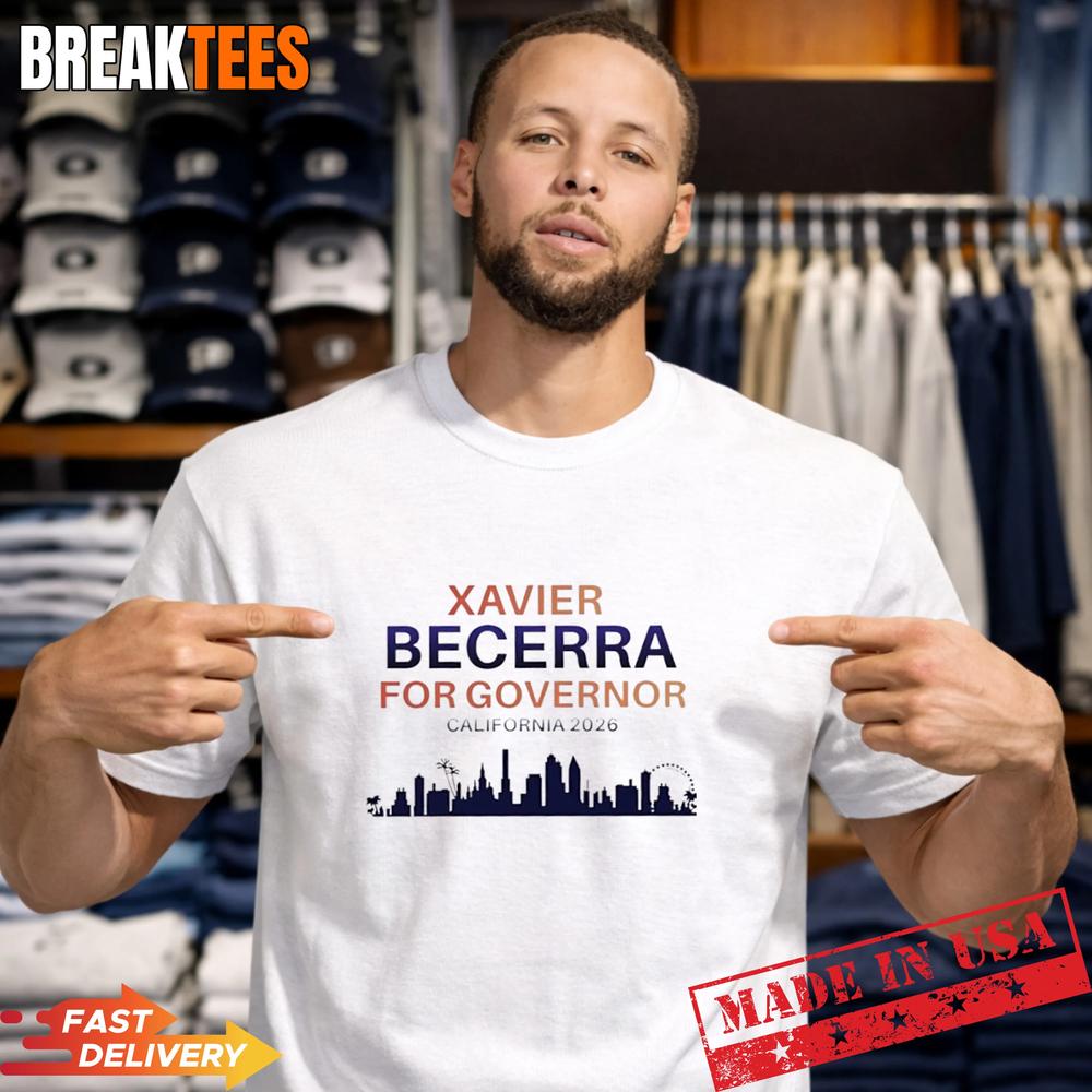 Xavier Becerra Governor 2026 California Skyline T-Shirt
