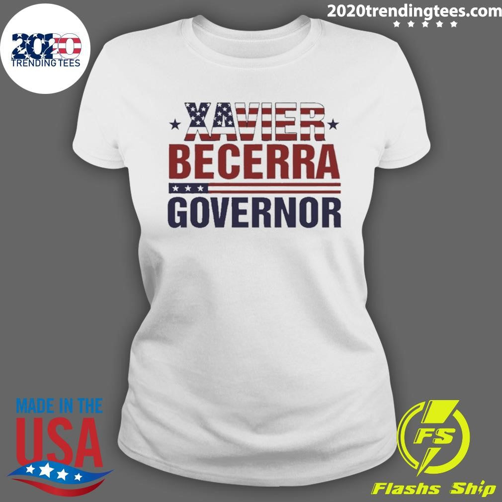 Xavier Becerra Governor California 2026 American Flag Shirt