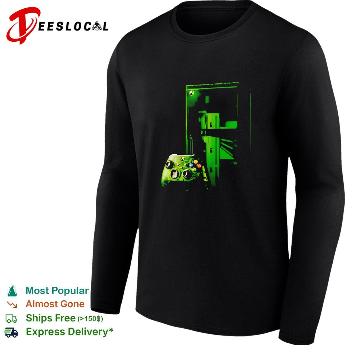 Xbox Series X 25th anniversary gaming console graphic shirt